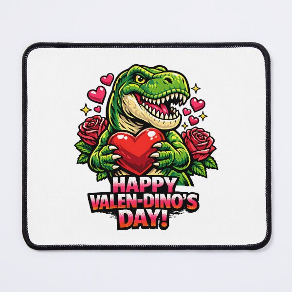 Item preview, Funny Valentine Dinosaur With Heart and Roses designed and sold by Maria Garcia.