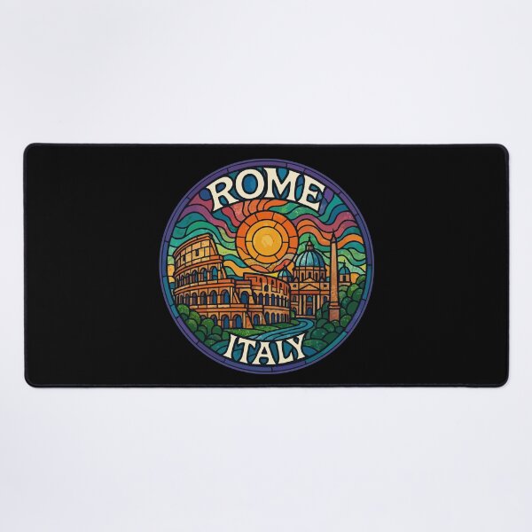 Item preview, Rome Italy Skyline Stained Glass Travel designed and sold by TomFrontierArt.