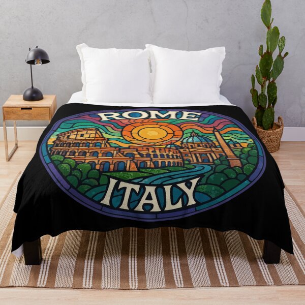Item preview, Rome Italy Skyline Stained Glass Travel designed and sold by TomFrontierArt.
