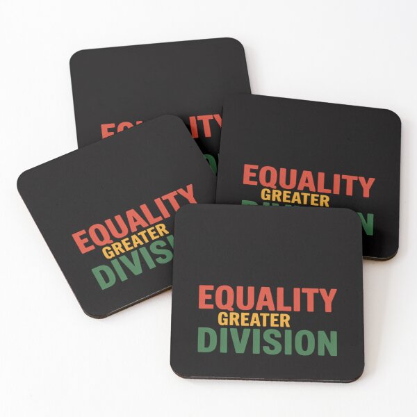 Item preview, Equality is Greater Than Division Math Black History Month designed and sold by berniceschm.