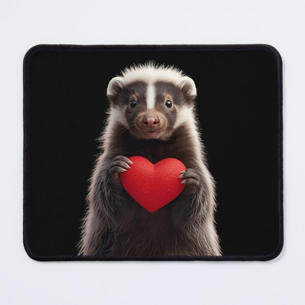 Item preview, Skunk holding a heart 1 designed and sold by Neon G.