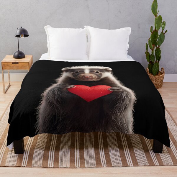 Item preview, Skunk holding a heart 1 designed and sold by Neon G.