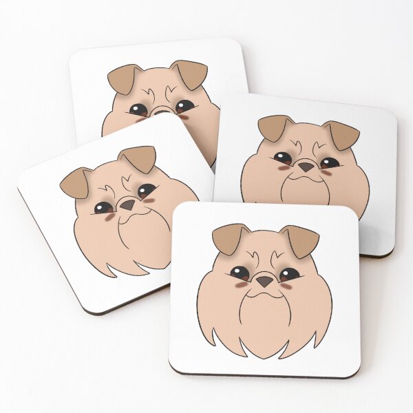 Item preview, Cream Brussels Griffon Light Brown Ears Tear Stains designed and sold by OliRoseArt.