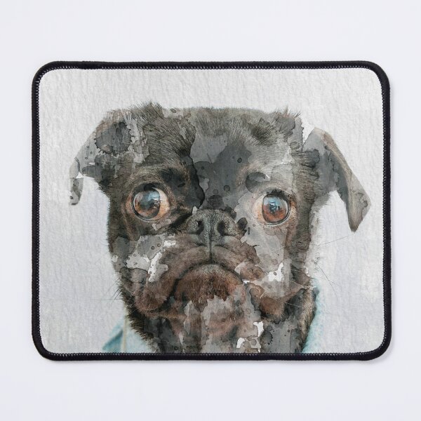 Item preview, Pug Face Cute Adorable Funny Dog Watercolor designed and sold by ArtNatureStore.