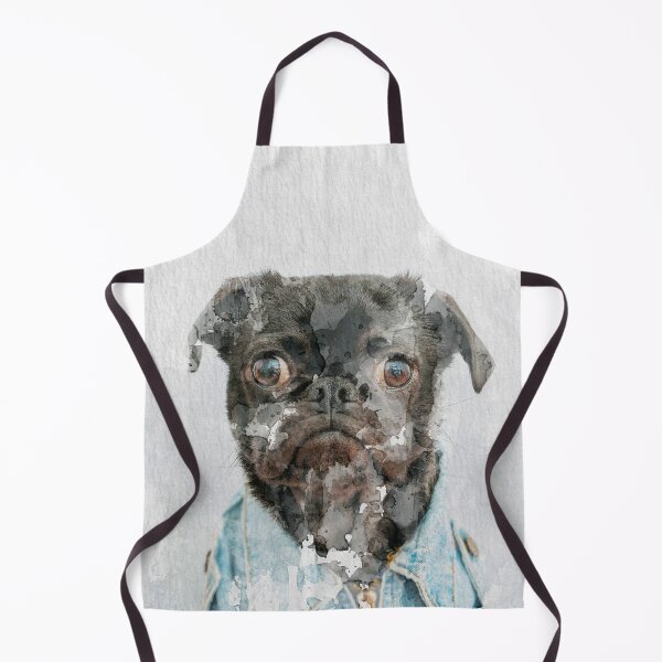 Item preview, Pug Face Cute Adorable Funny Dog Watercolor designed and sold by ArtNatureStore.