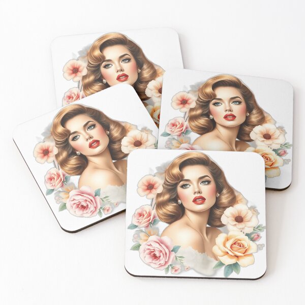 Item preview, Vintage Hollywood Starlet Watercolor Art designed and sold by sharon1210.
