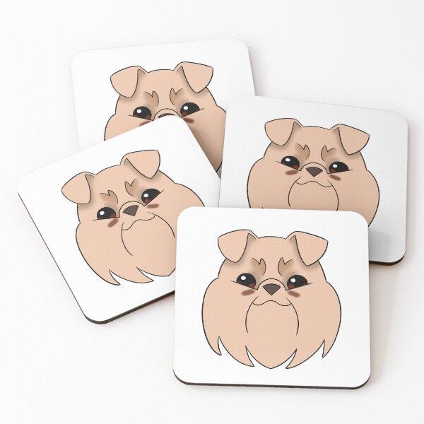 Item preview, Cream Brussels Griffon Light Brown Brows Tear Stains designed and sold by OliRoseArt.