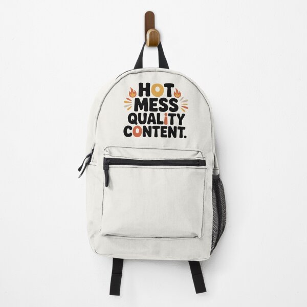 Item preview, Hot Mess Quality Content – Funny Minimal Quote Design for Humor Lovers designed and sold by PixelKool.