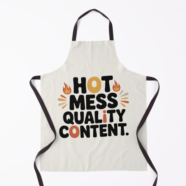 Item preview, Hot Mess Quality Content – Funny Minimal Quote Design for Humor Lovers designed and sold by PixelKool.