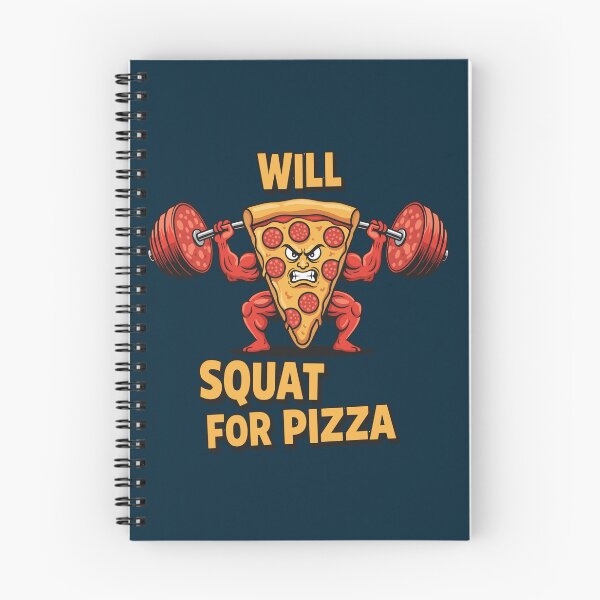Item preview, Funny Pizza Powerlifter - Heavy Squat Pizza Slice Gym Motivation designed and sold by SplashPixel.