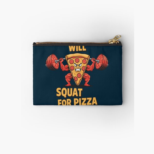 Item preview, Funny Pizza Powerlifter - Heavy Squat Pizza Slice Gym Motivation designed and sold by SplashPixel.