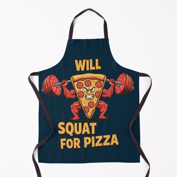 Item preview, Funny Pizza Powerlifter - Heavy Squat Pizza Slice Gym Motivation designed and sold by SplashPixel.
