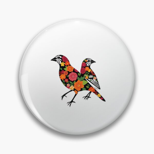Item preview, Zebra Finch Floral Silhouettes designed and sold by sharon1210.