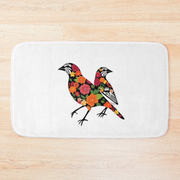 Item preview, Zebra Finch Floral Silhouettes designed and sold by sharon1210.