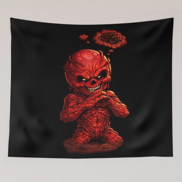 Item preview, sticker vecna chibi style  designed and sold by zuzzelek44.