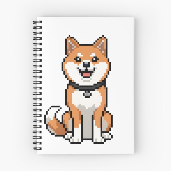 Item preview, Shiba Dog Pixel Art designed and sold by EventeDesigns.