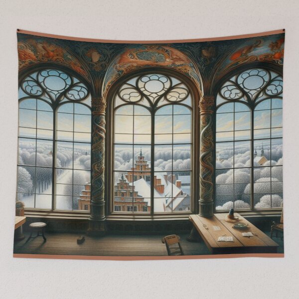 Item preview, Winter’s Grace: The Gothic Library View designed and sold by daweave77.
