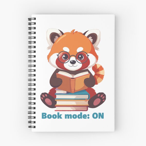 Item preview, Red Panda Book Time - Introvert Panda Reading art designed and sold by MarWachaN.