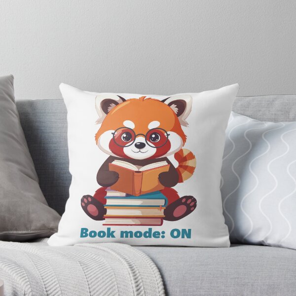 Item preview, Red Panda Book Time - Introvert Panda Reading art designed and sold by MarWachaN.