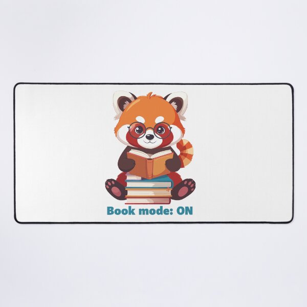 Item preview, Red Panda Book Time - Introvert Panda Reading art designed and sold by MarWachaN.