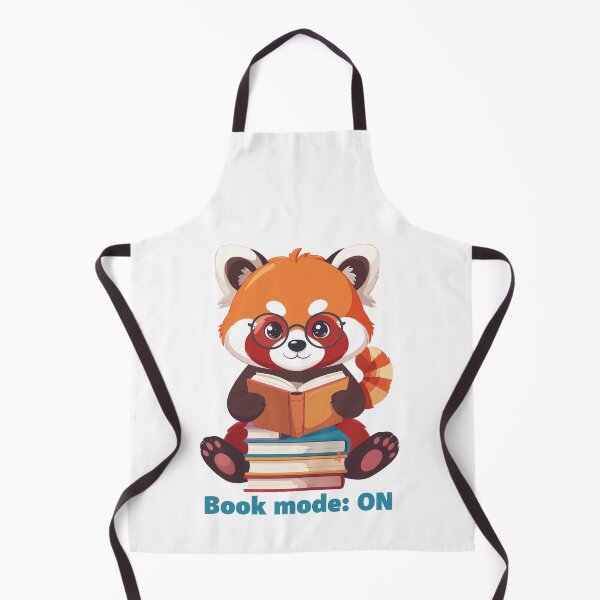 Item preview, Red Panda Book Time - Introvert Panda Reading art designed and sold by MarWachaN.