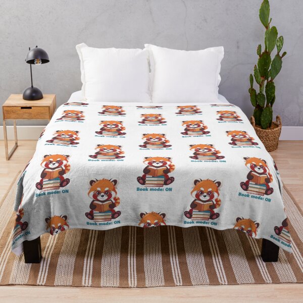 Item preview, Red Panda Book Time - Introvert Panda Reading art designed and sold by MarWachaN.