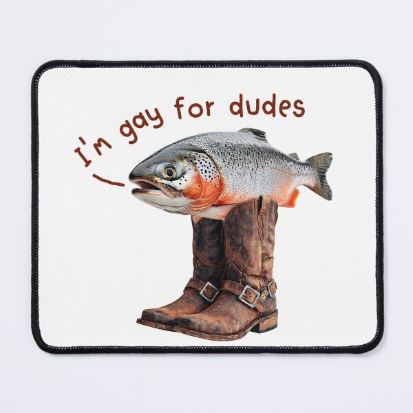Item preview, Funny Gay Fish Meme Cowboy Boots LGBTQ Joke designed and sold by TackyTime.