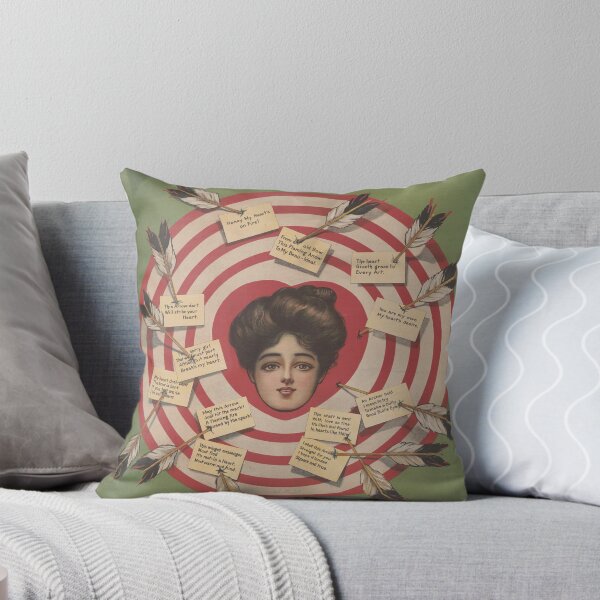 Item preview, Vintage Archery Target Art • 1907 Courtship & Sports Print • Retro Valentine's Day designed and sold by CulturalCurios.