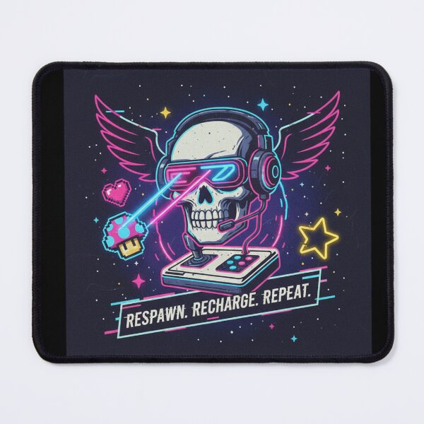 Item preview, Neon Cyberpunk Gamer Skull - Retro Future Glitch Art designed and sold by Scorpia67.