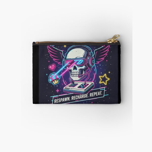 Item preview, Neon Cyberpunk Gamer Skull - Retro Future Glitch Art designed and sold by Scorpia67.