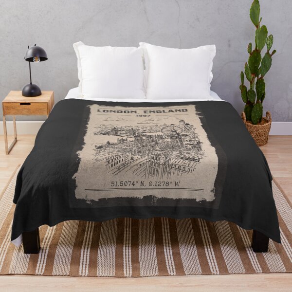Item preview, London England Vintage Cityscape 1887 Retro Skyline Art designed and sold by By Jonh.