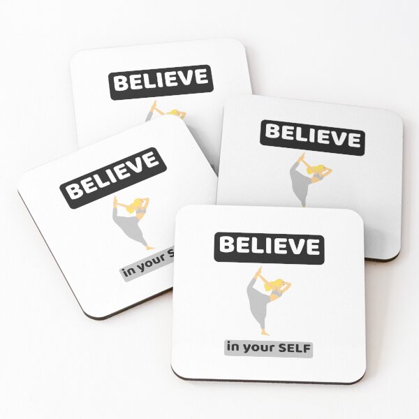 Item preview, Believe in Your Self – Yoga & Fitness Motivation Design designed and sold by Giota29.