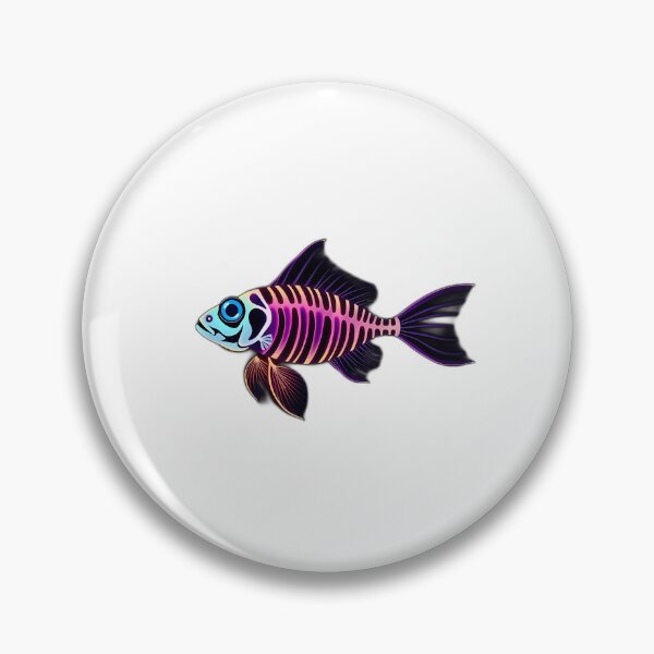 Item preview, Glow-In-The-Dark Skeletal Zebrafish designed and sold by sharon1210.