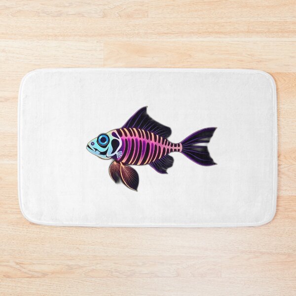 Item preview, Glow-In-The-Dark Skeletal Zebrafish designed and sold by sharon1210.