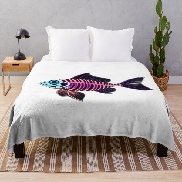 Item preview, Glow-In-The-Dark Skeletal Zebrafish designed and sold by sharon1210.