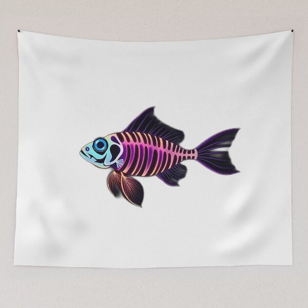 Item preview, Glow-In-The-Dark Skeletal Zebrafish designed and sold by sharon1210.