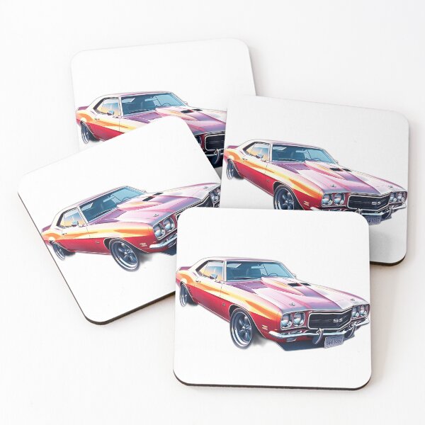 Item preview, Pastel Watercolor Muscle Car designed and sold by sharon1210.