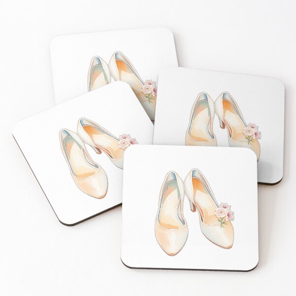 Item preview, Delicate Watercolor Shoes with Floral Accents designed and sold by sharon1210.