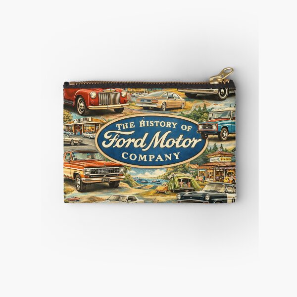 Item preview, The History of Ford Motor Company – Illustrated Automotive Collage Poster designed and sold by PIXEL POP DESIGNS - Beyond the Norm!.