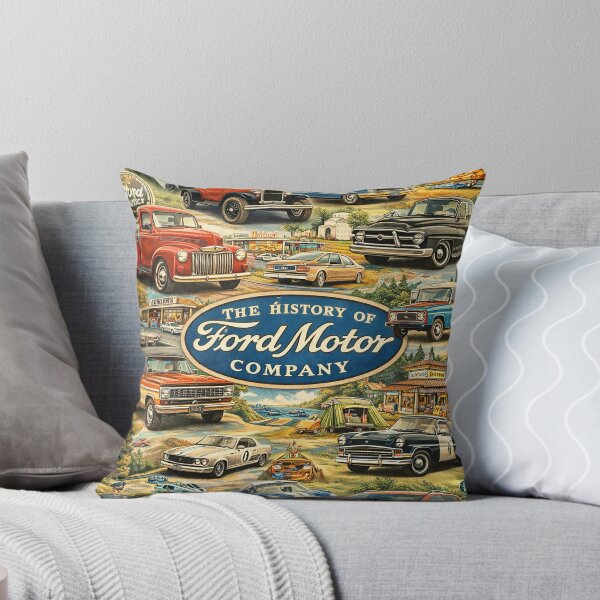 Item preview, The History of Ford Motor Company – Illustrated Automotive Collage Poster designed and sold by PIXEL POP DESIGNS - Beyond the Norm!.