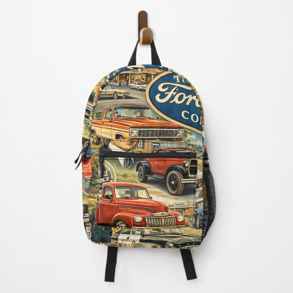 Item preview, The History of Ford Motor Company – Illustrated Automotive Collage Poster designed and sold by PIXEL POP DESIGNS - Beyond the Norm!.