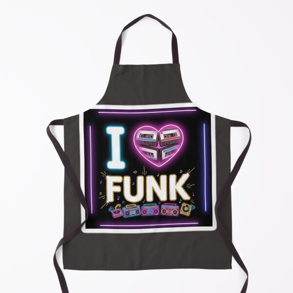 Item preview, I Love Funk Music - Retro Neon Cassette Heart Design designed and sold by Pixel & Beyond.