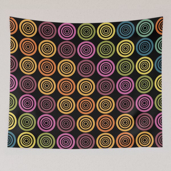 Item preview, Retro Concentric Circle Target Pattern – 70s Geometric Mid-Century Pop Art designed and sold by DeeLulu.