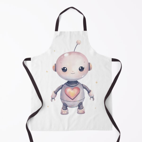 Item preview, Little Cute Robot, Kawaii Friendly Robot Illustration designed and sold by Moodune.