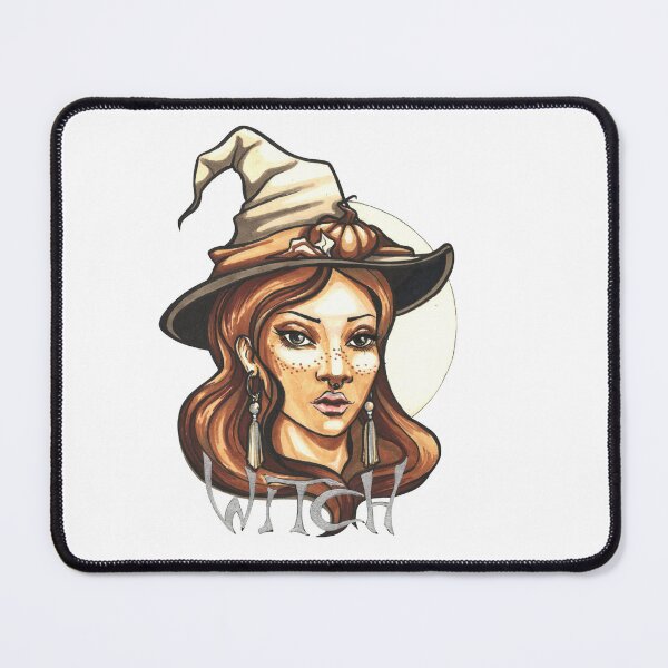 Item preview, Witch - marker illustration in vintage style designed and sold by BlackLineLab.