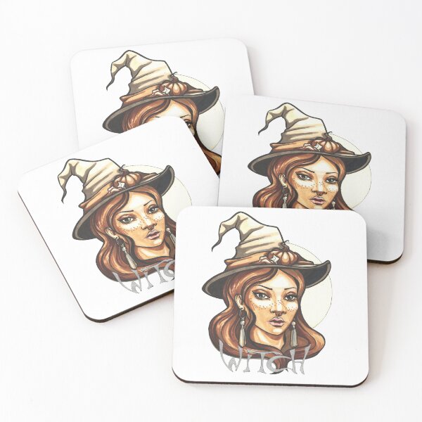 Item preview, Witch - marker illustration in vintage style designed and sold by BlackLineLab.