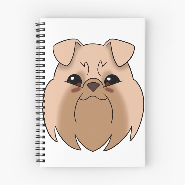 Item preview, Cream Brussels Griffon Light Brown Snout Tear Stains designed and sold by OliRoseArt.