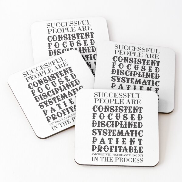 Item preview, Successful People Are... Consistent Focused Disciplined Systematic Patient Profitable designed and sold by unthinkabletees.