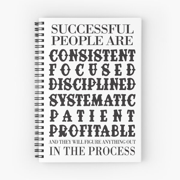 Item preview, Successful People Are... Consistent Focused Disciplined Systematic Patient Profitable designed and sold by unthinkabletees.