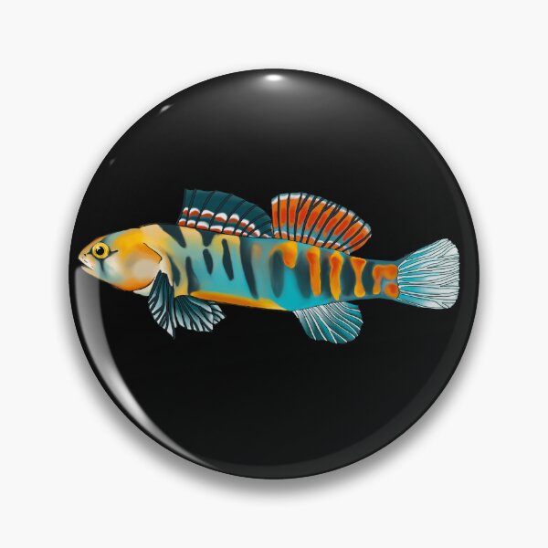 Item preview, Orangethroat darter designed and sold by LittleClayFrog.